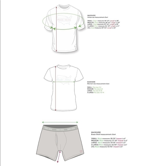 MADE HERE Men’s All American Boxer Brief Navy/Red - Picture 4 of 4